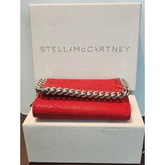 Stella McCartney Key Holder Eco Shaggy Deer w/Palladium Chain, Lipstick, NWT - Picture 9 of 12